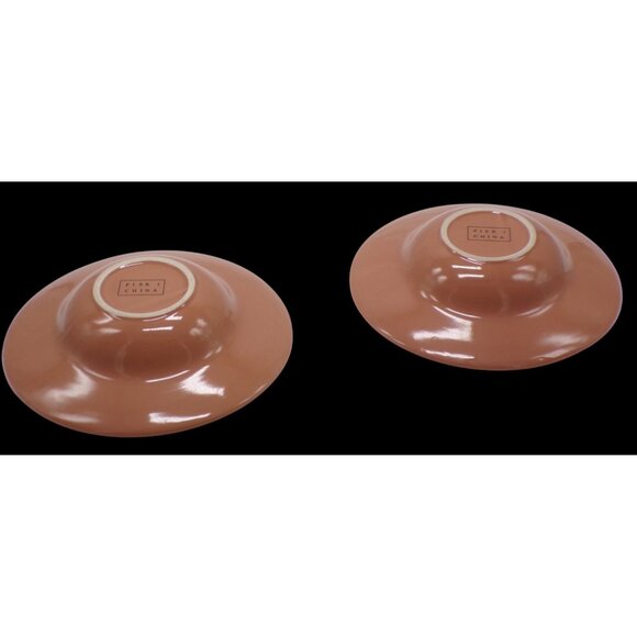 VHTF Pier 1 Imports Nutmeg Spice Wide Rim 9" Soup Salad Bowls Set-4 *RARE EUC* - Picture 5 of 10